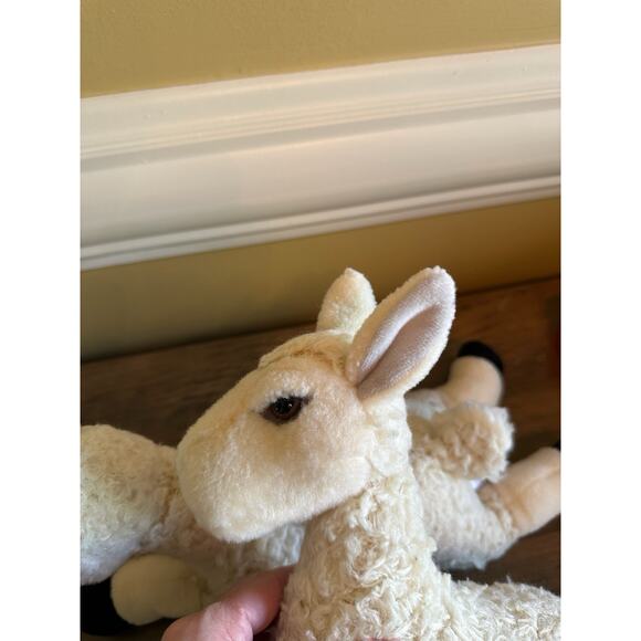 Set of 2 Aurora Lamb Plush Stuffed Animal Sheep Pair Cream White Soft Toy Kids - Picture 10 of 13